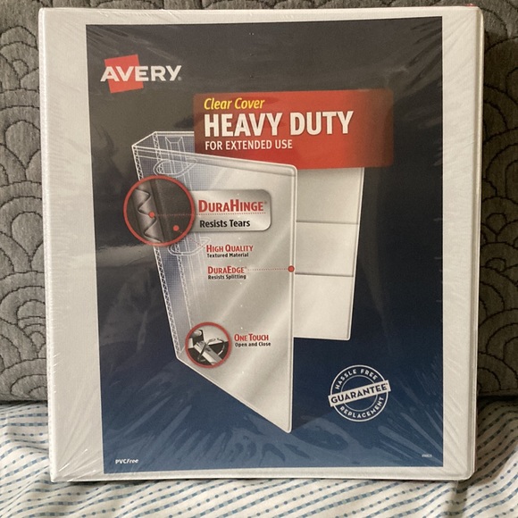 Avery 1” Clear Cover, Heavy Duty Binders (2 pack) - Picture 3 of 8